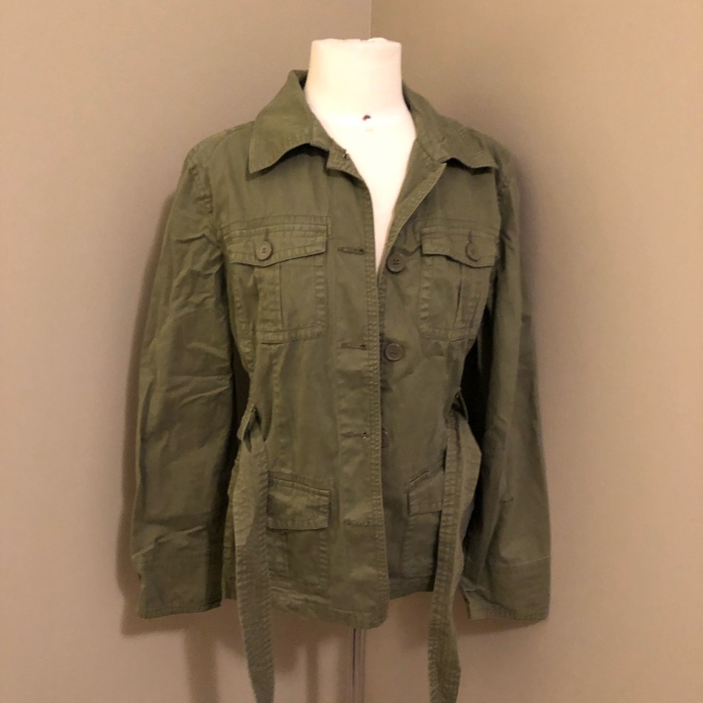 Bum Utility Jacket Khaki Size Large